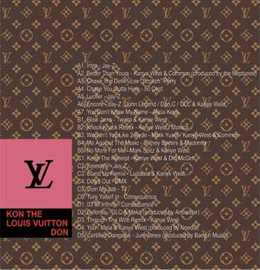 Gripsweat - KANYE WEST - KON THE LOUIS VUITTON DON - 2 LP Clear VINYL 12  ALBUM