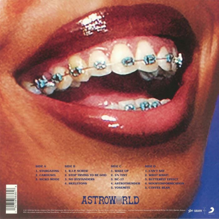 Travis Scott Astroworld Vinyl Album & Crosley Record Storage Display Stand  by Sony Music Online, THE ICONIC