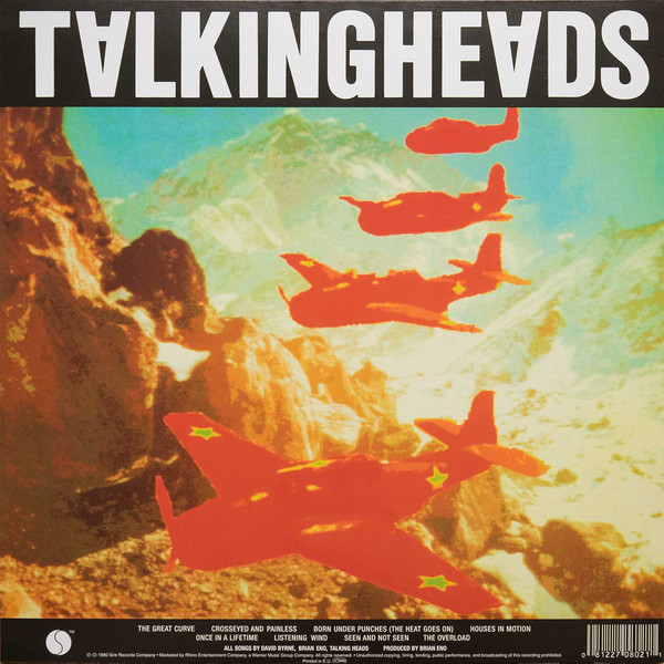 Talking Heads Remain In Light Sire vinyl record